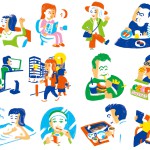 株式会社DHC 発行の会報誌
「みんな、げんき?4月号」で挿絵を担当しました。