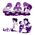 中央法規出版「こどもまんなか保育の考え方・すすめ方 現場と組織を変えるヒントと問い」挿絵