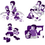 中央法規出版「こどもまんなか保育の考え方・すすめ方 現場と組織を変えるヒントと問い」挿絵